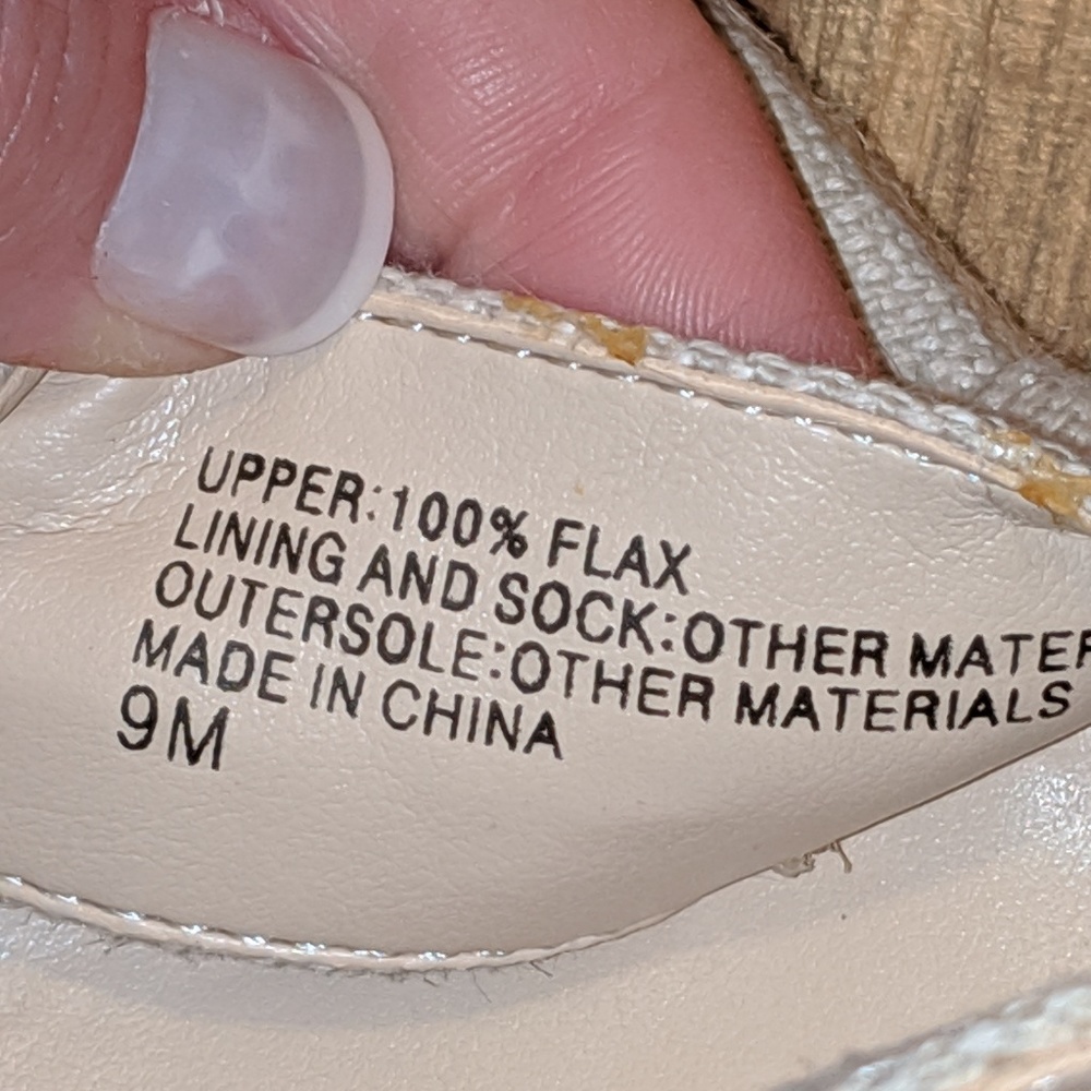 BANANA REPUBLIC FLAX WEDGE JUTE ESPADRILLE SANDAL - Picture 8 of 8